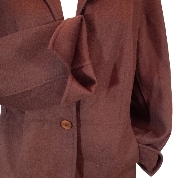 ⛱️ Talbots Plum/Brown Wool Blazer Size 20W Petite - Picture 5 of 10